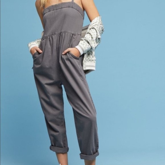 9-H15 STCL x Anthropologie Grey Jumpsuit - Size M - Picture 1 of 9